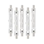 5 Pack R7s 118mm 300w 230v, R7s Halogen Linear Bulbs, Dimmable Halogen Lights For Construction Sites