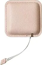 Haoa Tape Measure for Body Measuring, 79Inch/2Meters Retractable Measuring Tape for Body Fabric Sewing, Dual Sided (Square, 1 Pack) (Pale Pink)