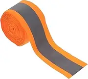 HAWILLOSCH 1Roll Sew Reflective Webbing Tape High Visibility Meters Fluorescent for Clothing Emergency Use for Nighttime Visibility and Traffic Awareness