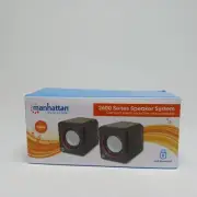 Manhattan 2600 Series Computer Speakers - Stereo Sound - USB Powered - 3.5mm