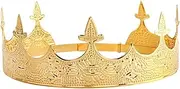 BIUDECO Vintage Tiara for Men King's Headband Cosplay Headpiece King Crown for Men Perfect for Wedding Prom Party Halloween