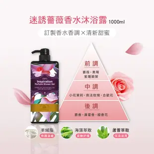 【Timaru 堤瑪露】迷誘薔薇香水沐浴露 1000ml