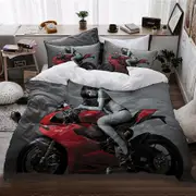 a2836 Bed Sheets Black Friday Locomotive Teenager European And American Style Bed Duvet Cover Bedding three-piece Set3-Piece Bedding Set (1 Duvet Cove