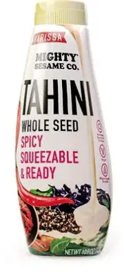 Mighty Sesame Harissa Tahini Spicy Chili Squeezable and Ready Paste 10.9oz
