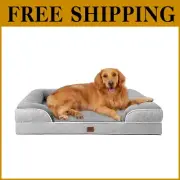 Orthopedic Waterproof Dog Bed for Extra Large Breeds - Memory Foam & Cozy Fleece