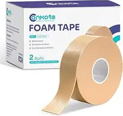 Conkote Waterproof Tape, Flexible Foam Medical Tape, Secures Dressing and Keeps Wounds Dry - 1 in x 5 Yds, 2 Rolls