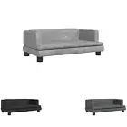 Kids Sofa Kids Couch Children Sofa Bed Mini Couch Dark Grey Velvet vidaXL