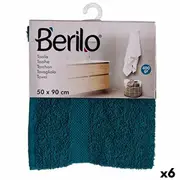 Bath Towel Blue 50 x 90 Cm 6 Units