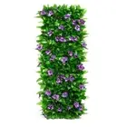 Expandable Fence with Artificial Greenery Add Freshness to Your Outdoor Space