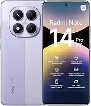 Xiaomi Redmi Note 14 Pro 5G Smartphone, 8+256GB, Purple, 200MP pro-Grade AI Camera, IP68, 45W Turbo Charging with 5110mAh Battery, AI Features (no Charger Included)