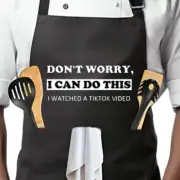 Funny Cooking Apron - Adjustable Aprons for Men and Women with Pockets,