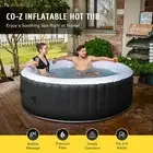 183CM Outdoor Hot Tub Portable Inflatable Spa Swim 120 Jets Spa Massage 4-People