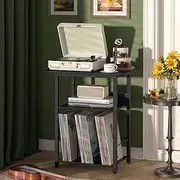 LELELINKY Narrow Black Record Player Stand