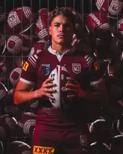 STATE OF ORIGIN 2024 QLD MAROONS NRL rugby TEAM PLAYER POSTER,REECE W, BRONCOS ,