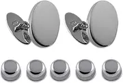 [Select Gifts] Sterling silver plain oval Cufflinks Shirt Dress Studs Gift Set