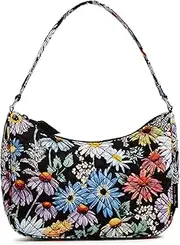 [Vera Bradley] Cotton Frannie Crescent Crossbody Purse