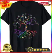 Tree Life Rainbow LGBT Cool Gay Pride Flag Ally T-Shirt