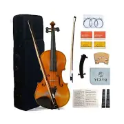 Violin 4/4 Full Size Adult Professional Violin Maple and Ebony Pure Handmade ...