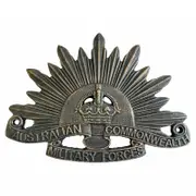 Australian Commonwealth Army Military Forces Sign Cast Iron Bronze 29cm