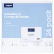 J.Burrows Self-adhesive Convention Badges 24 Pack