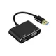 CyberSLIM 大衛肯尼 U3-HV USB3.0 to HDMI/VGA 轉接器 轉換/轉接頭 (7.8折)