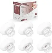 Flange Sizing Kit 6PCS 19mm for 24mm Flange/Shield of Pumps, Flange Inserts 15mm Compatible with Momcozy M5/M6/S12 Pro/S9 Pro/V1 Pro, Spectra/eufy/Medela/TSRETE Breast Pump Replacement Accessories