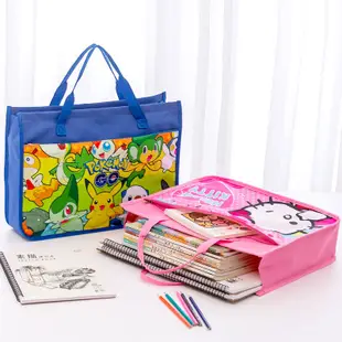 可愛A3美術袋8開素描畫板袋卡通畫畫包大容量A4補習補課手提袋包