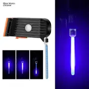 Chargeable Led Bike Tail Light Ultra Bright Mountain Bike Led Warning Light Bike Light Bicycle blue
