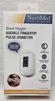 NuvoMed Blood Oxygen Audible Fingertip Pulse Oximeter/New