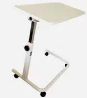 Hospital Overbed Table With Wheels Height Adjustable - New - AU Stock