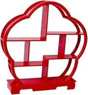 Generic Cabinets Rack Wooden Dessert Display Shelf Plum Blossom Shaped Wood Cupcake Stand Chinese Display Stand for Office Table Cafe