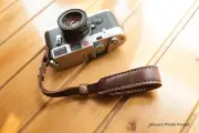 Handmade Real Leather wrist camera strap for film camera EVIL camera DSLR Brown