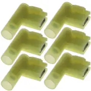 25× Insulated Nylon Flag Spade Terminals AWG 12-10 Wire Crimp Female Connectors