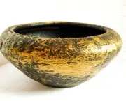 Small Flower Pots - Ceramic Pottery Clay Sri Lankan Homemade Round shape