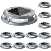 Solar Driveway Lights Outdoor 16 LEDs 9 Modes, Dock Markers Deck Lights Water...