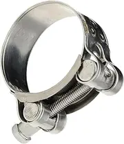Stainless Steel Hose Clamps,Stainless Steel Smooth Surfaces Hose Clamp - Adjustable Pipe Sturdy Clip for Secure Connection