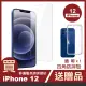 iPhone12 6.1吋 高清透明玻璃鋼化膜手機保護貼(買膜送四角防摔殼 iPhone12)