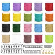 Waxed Cord Beading Thread, 20 Colors 1mm Thread Cord for Jewelry Making, 500 ...