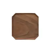 Octagon Shape Wood Tea Coffee Cup Pad Black Walnut Wooden Coasters Durable Heat Resistant Drink Mat