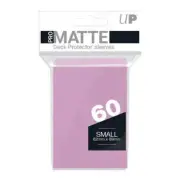 Ultra Pro Gaming SMALL Size Deck Protector Sleeves PRO MATTE PINK - 60 Ct Pack