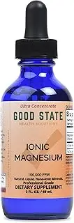 Good State (Glass Bottle) Liquid Ionic Magnesium Ultra Concentrate (10 drops equals 50 mg - 100 servings per bottle)