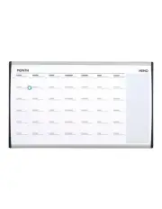 Quartet ARC Cubicle Magnetic Whiteboard Calendar w/ Pen 76x46cm