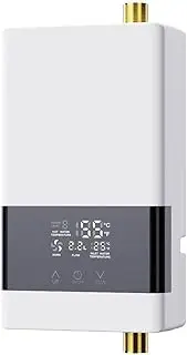 Electric Instant Hot Water System, Tankless 5500W, Shower Heater with LCD Display Homehold Under Sink Basin, Water Heater System for Kitchen Bathroom Washing
