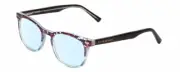 Prive Revaux Show Off Single Womens Blue Light Glasses Clear Crystal Black 48 mm
