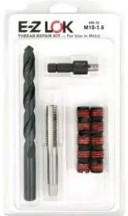 EZ-650-10 Thread Repair Kit for Metal Carbon Steel Threaded Inserts M10-1.5 an