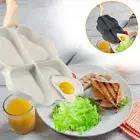 Egg Frying Pan 4-Cup Heart Omelette Pan Non-Stick Egg Skillet with Wooden MagSe