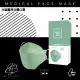 川鈜 KF94韓版3D立體醫用口罩-雙鋼印-都會綠 (10片/盒)X2盒