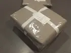 3PC Pottery Barn Belgian Flax Waffle Weave Linen Queen Duvet Std Shams Dark Flax