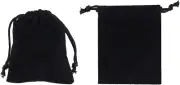 12 Pieces 1.97" X 2.75" (5 X 7Cm) Small Velvet Cloth Jewelry Drawstring Bags Vel