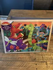 Melissa & Doug Fresh Start Prehistoric Sunset Wooden Jigsaw 24 Pc Puzzle ages 3+